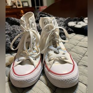 Converse All Star High Tops, White, size 5